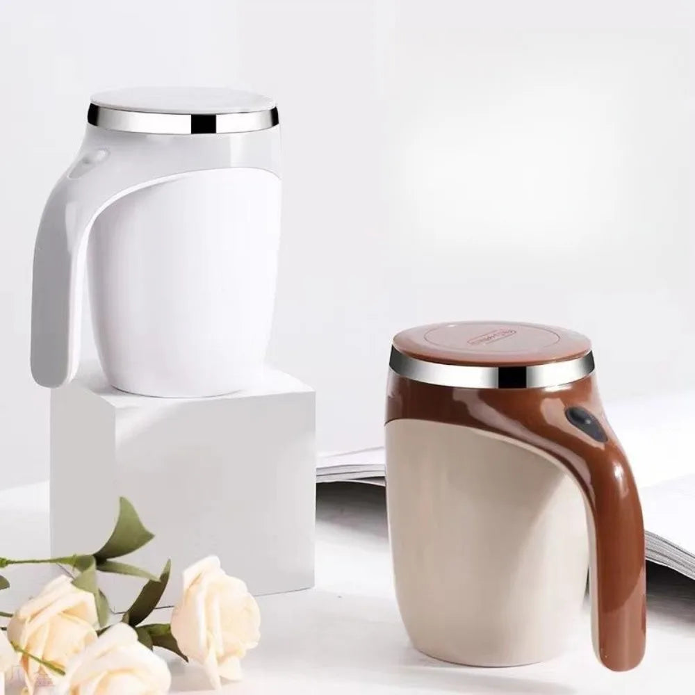 Automatic Magnetic Electric Coffee Mug 12 Oz Suitable for Mixing Office/Kitchen/Travel/Home Coffee/Tea/Hot Chocolate/Milk