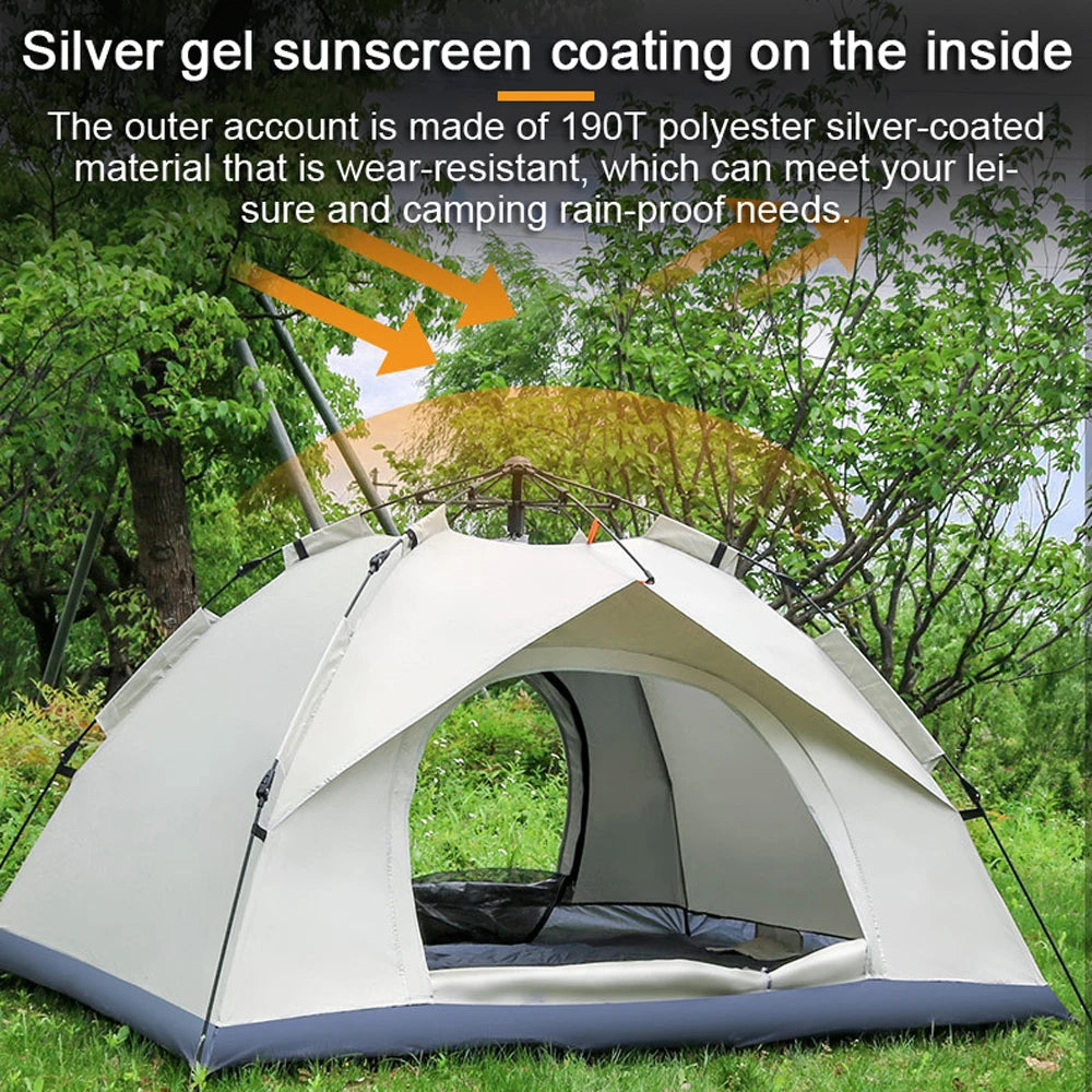 Outdoor Self-driving Travel Camping Tent Automatic Quick-opening Tent Portable Rainproof Sunshine-proof Tent Sunshine Shelter