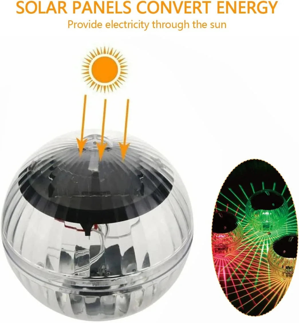 Solar Powered Floating Pool Lights LED